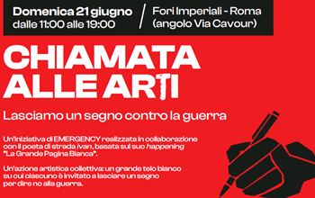 Chiamata alle arti: lasciamo un segno contro la guerra  